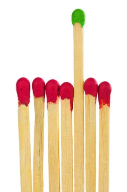 Matches - leadership or inspiration concept clipart