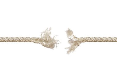 son dakika ip üzerinde beyaz izole