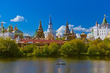 Izmailovo Kremlin ve göl - Moskova Rus