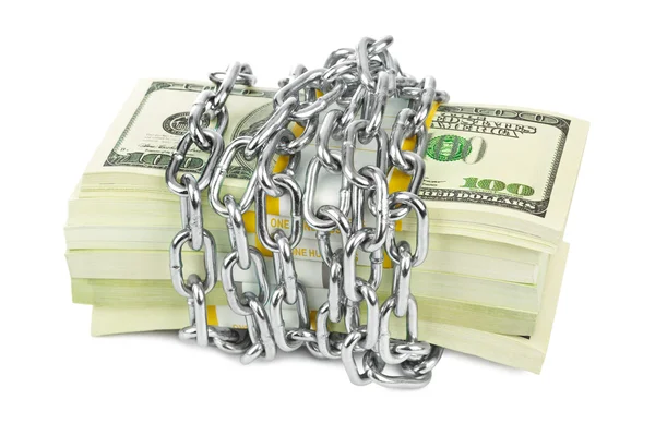 Money and chain — Stock Photo, Image