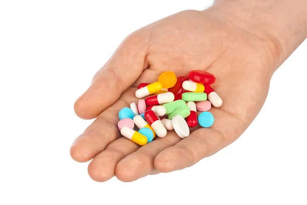 Hand with pills — Stock Photo, Image