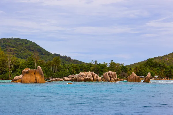 Тропічний острів Ла-Діг - Сейшельські острови — стокове фото