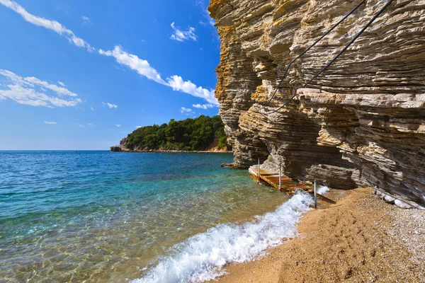 Stranden i budva montenegro — Stockfoto