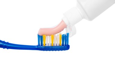 diş fırçası ve Yapıştır