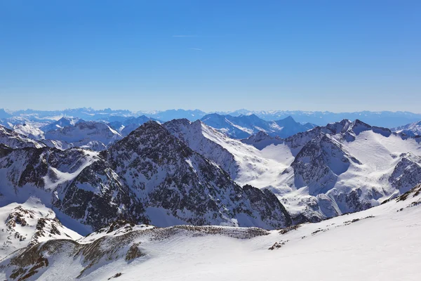 Dağlarda Kayak - Innsbruck Avusturya — Stok fotoğraf