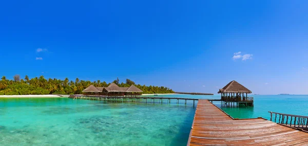 Isla de las Maldivas tropicales — Foto de Stock