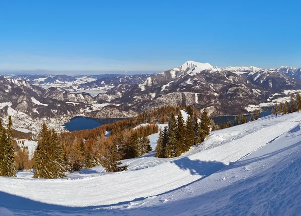 高山滑雪度假村圣最迟到奥地利 — 图库照片