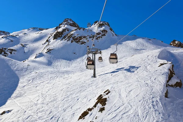 Dağlarda Kayak - Innsbruck Avusturya — Stok fotoğraf