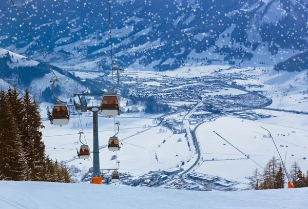 Montanhas estância de esqui Zell-am-See Áustria — Fotografia de Stock