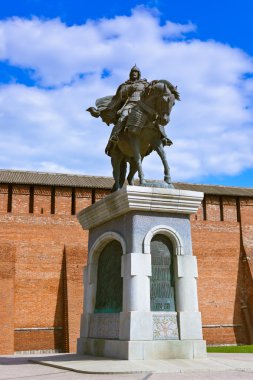 Kolomna Kremlin Dmitry Donskoy Anıtı Moskova regi içinde