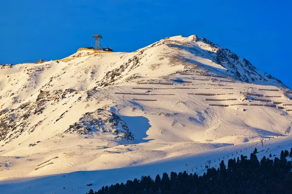 Montagne - Comprensorio sciistico Solden Austria — Foto Stock