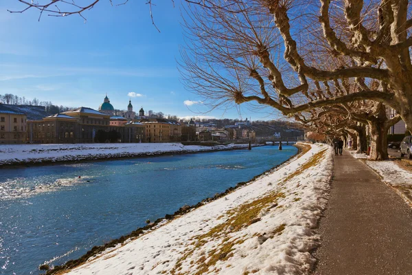 Fiume a Salisburgo Austria — Foto Stock