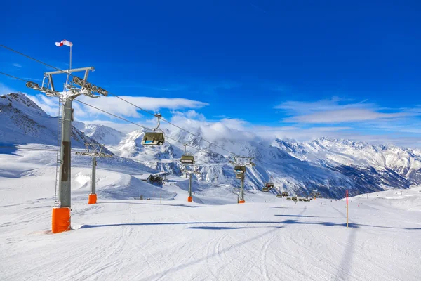 Mountain ski resort hochgurgl Avusturya — Stok fotoğraf