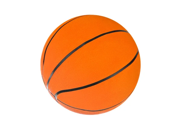 Basketballball isoliert auf weißem Hintergrund — Stockfoto