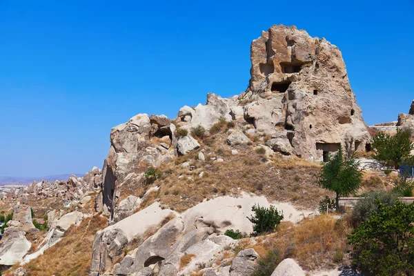 Печерні міста в Каппадокії Туреччини — стокове фото