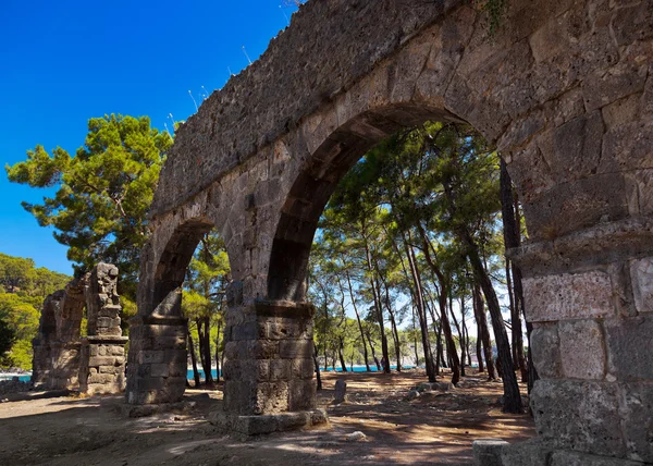 Cidade velha Phaselis em Antalya, Turquia — Fotografia de Stock