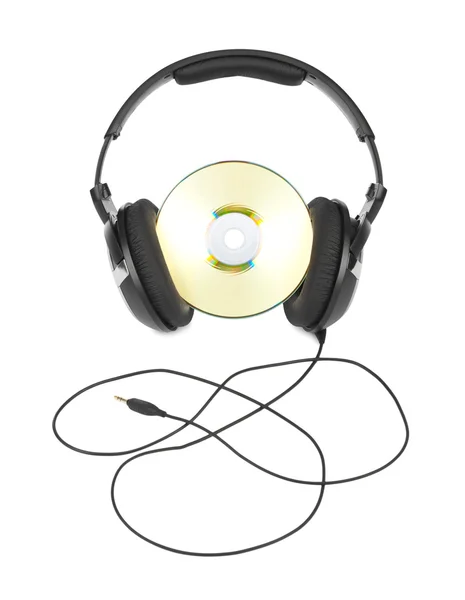 Słuchawki i cd — Zdjęcie stockowe