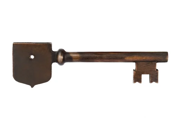 Retro key isolated on white background — Stock Photo, Image