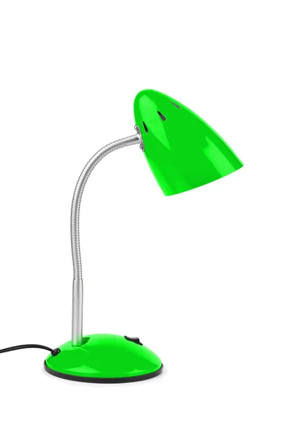 Gröna skrivbordslampa — Stockfoto