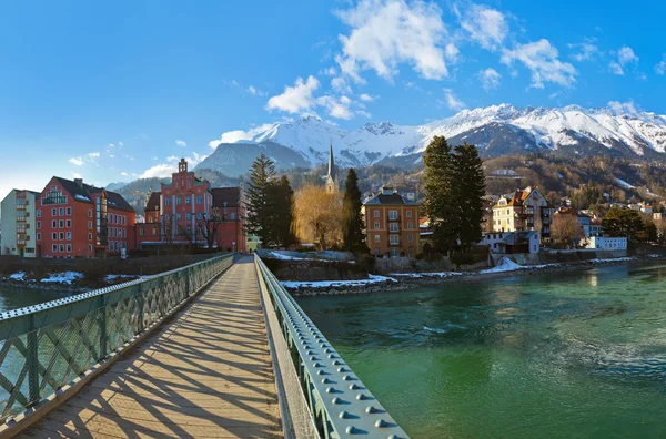 Innsbruck Áustria - arquitetura e natureza de fundo — Fotografia de Stock