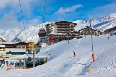 Mountain ski resort obergurgl Avusturya