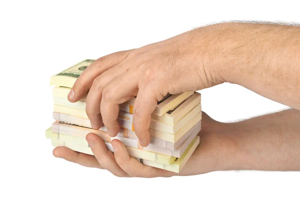 Mano con dinero — Foto de Stock