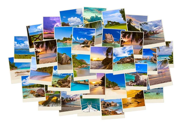 Pila di colpi di spiaggia estivi — Foto Stock