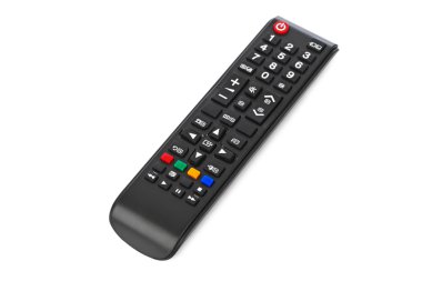 Uzaktan kontrol beyaz arkaplanda izole edildi