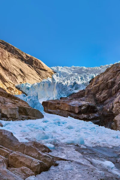 Briksdal ledovec - Norsko — Stock fotografie
