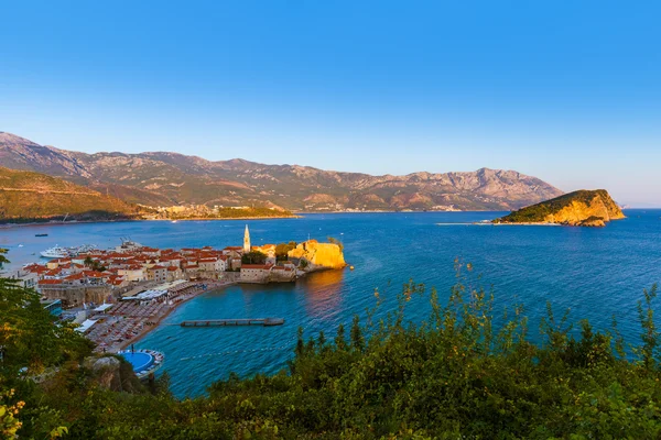 Oude stad in budva montenegro — Stockfoto