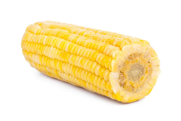 Orelha de milho isolado em um fundo branco — Fotografia de Stock