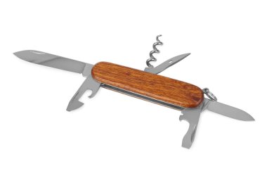 Beyaz arka plan üzerinde izole bıçak multitool