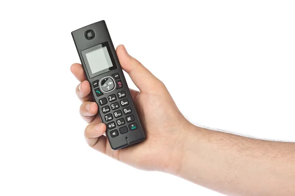 Hand with wireless radio telephone — Stock Photo, Image