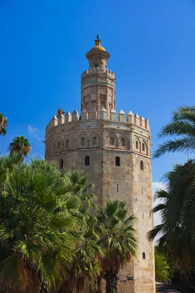 Tornet av guld i Sevilla Spanien — Stockfoto