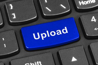 Bilgisayar dizüstü klavye ile Upload anahtar