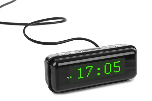 Digital clock isolated on white background — Stock Photo, Image