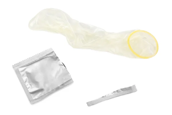 Condom - isolated on white background — Stock Photo, Image