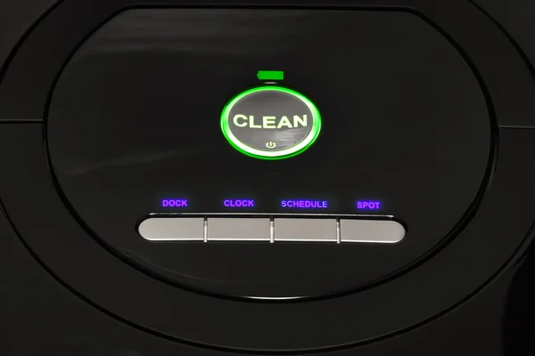 Control panel of robotic vacuum cleaner — Stock Photo, Image