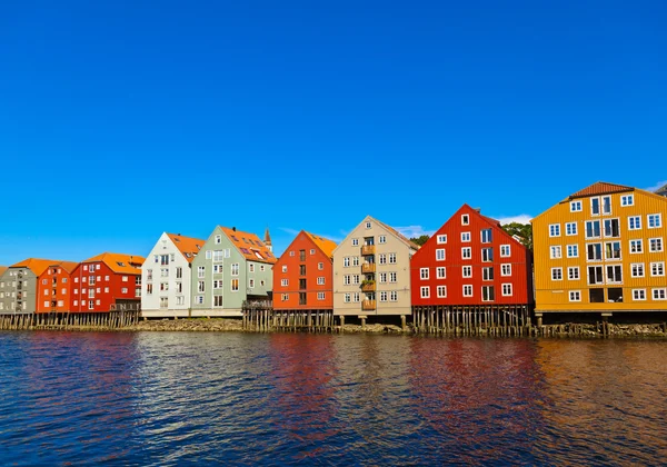 Paisaje urbano de Trondheim Noruega —  Fotos de Stock