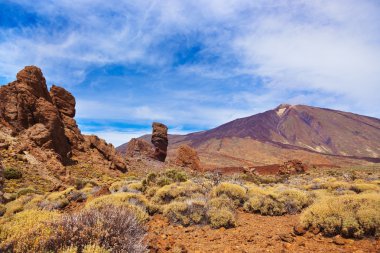 Tanrı Rock tenerife adasında - Kanarya teide yanardağı, parmak