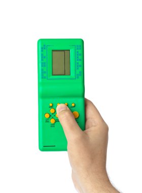 El ile elektronik tetris oyunu