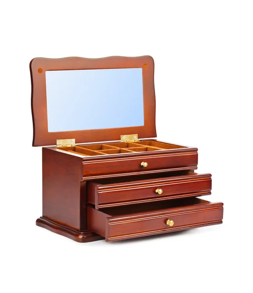 Caixa de caixão de madeira — Fotografia de Stock