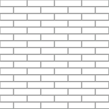 Kesintisiz beyaz tuğla duvar vektör desen.