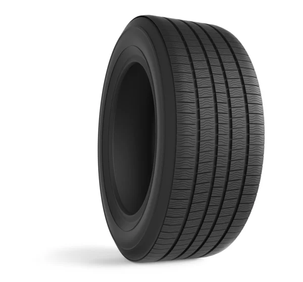 Automobile rubber winter tire isolated on white background. — Stock Photo, Image