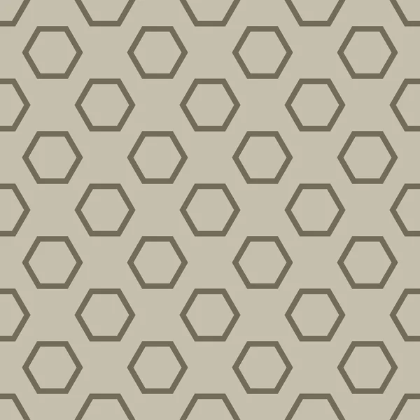 抽象的なベージュ六角形パターン ベクトル. — ストックベクタ