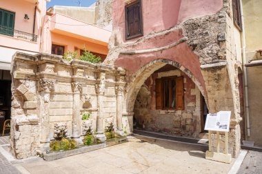 Rethymno eski şehir geri tarihleri için 17 centu Rimondi çeşme