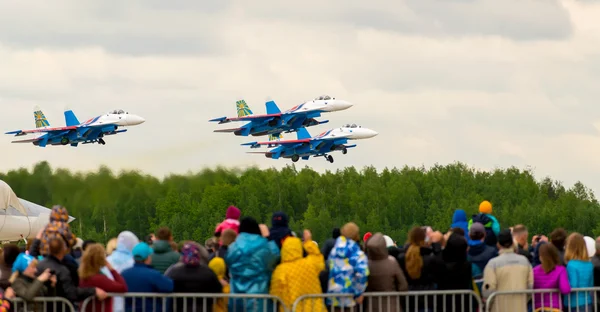 Toont de demonstratie vlucht — Stockfoto