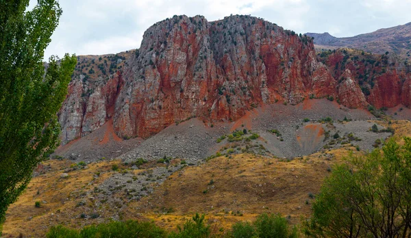 Photo Belles Montagnes Rouges Ardentes Des Rochers Arménie — Photo