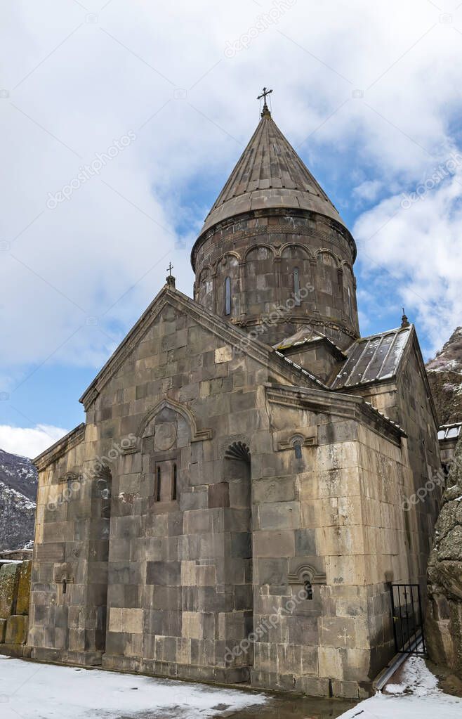 The monastery of Geghard, UNESCO - Armenian medieval architecture, the Azat Valley, Kotaik region