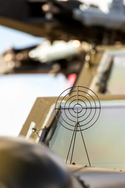 Frente de um helicóptero de ataque militar — Fotografia de Stock